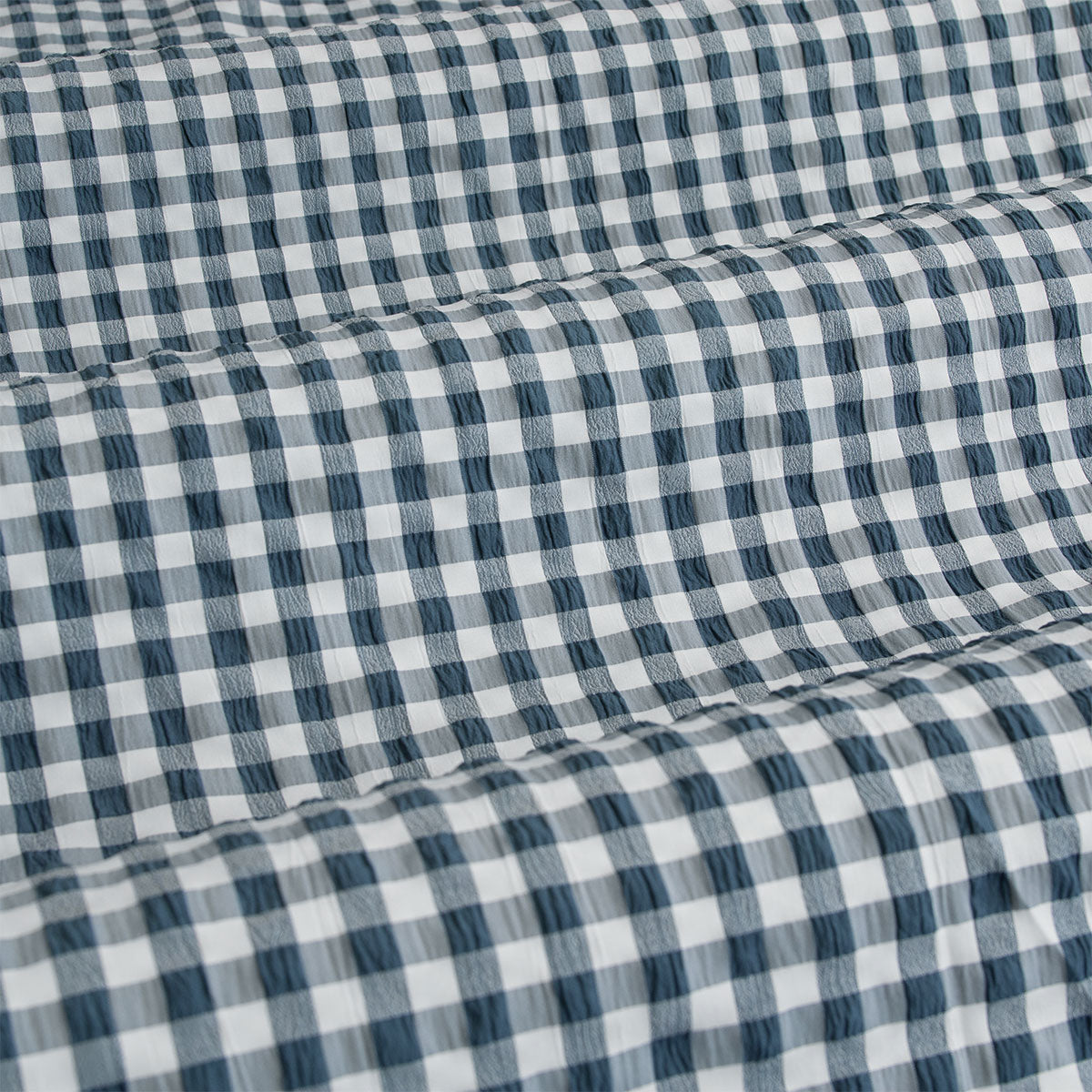Ardor Rowe Teal Textured Seersucker Quilt Cover Set King