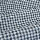 Ardor Rowe Teal Textured Seersucker Quilt Cover Set Queen