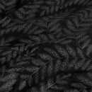 Ardor Rui Black Embossed Velvet Soft Quilt Cover Set Queen