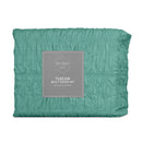 Ardor Tuscan Teal Ruched Quilt Cover Set Queen