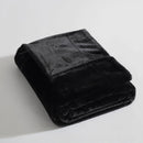 Ardor Benz Faux Fur Soft Plush Throw Rug 130x170cm Black