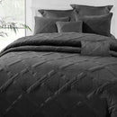 Ramesses Charcoal 7- Piece Air Cloud Bamboo Blend Matelasse Comfort Set Queen