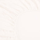 Ramesses 1000TC Linen Bamboo Fitted Sheet Combo Set White Double