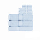 Kingtex 550gsm Cotton 7 Pce Bath Sheet Set Baby Blue