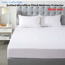 Soho Collection Quilted Microfibre Fitted Mattress Protector 38cm Wall Queen