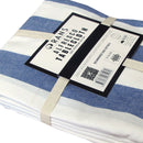Rans Blue Alfresco Stripes Cotton Tablecloth - Choose from 2 sizes 150cm x 300cm