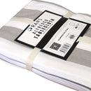 Rans Grey Alfresco Stripes Cotton Tablecloth - Choose from 2 sizes 150cm x 300cm