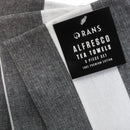 Rans Alfresco Stripes Cotton Set of 3 Tea Towels 45 x 65 cm Black