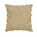 Rapee Petal Filled Cushion - Camel