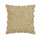 Rapee Petal Filled Cushion - Camel
