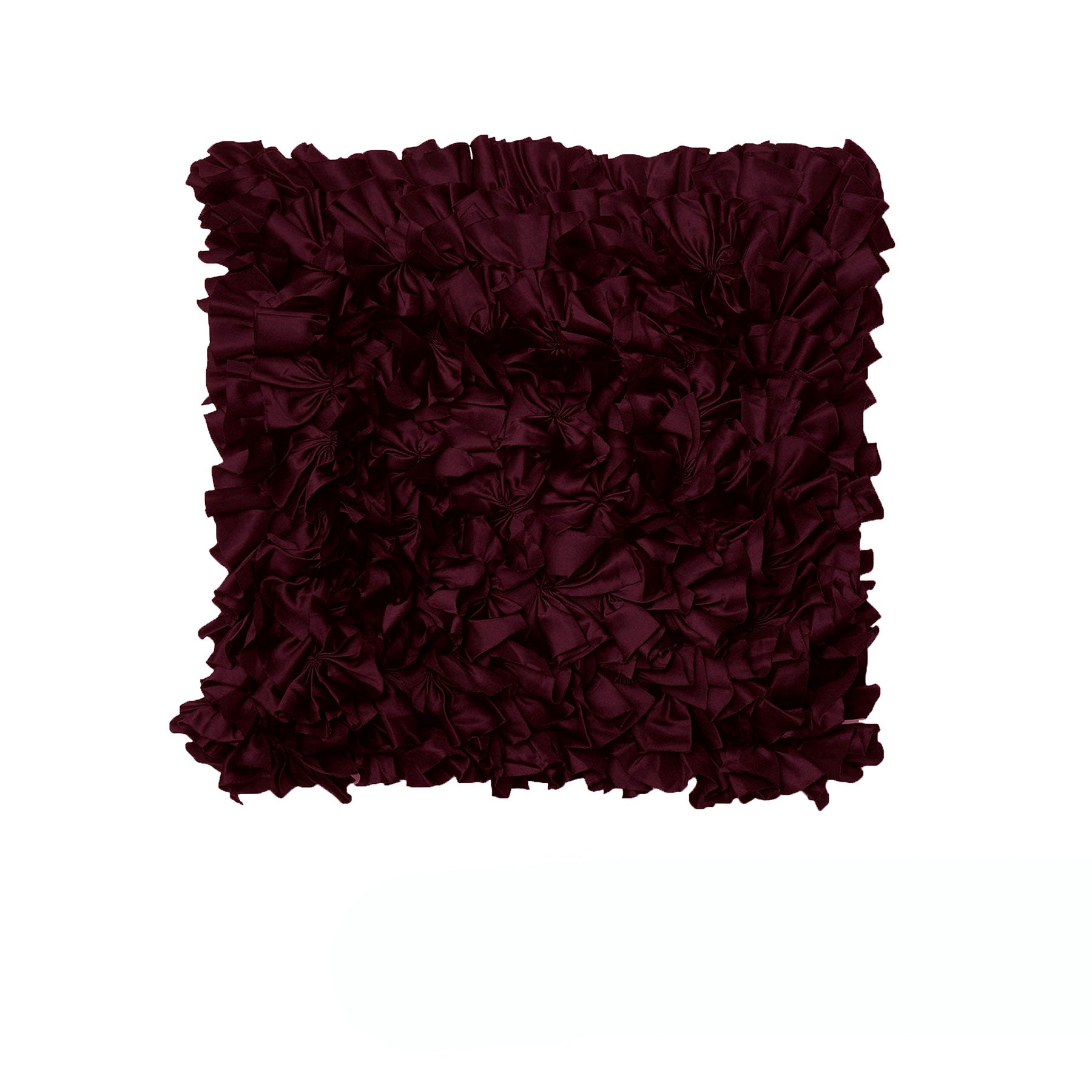 Rapee Morocco Can Mulberry Ruffles Cushion Cover 43 x 43 cm