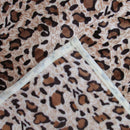 Animal Pattern Soft Flannel Plush Queen Size Blanket 220 x 240cm Leopard