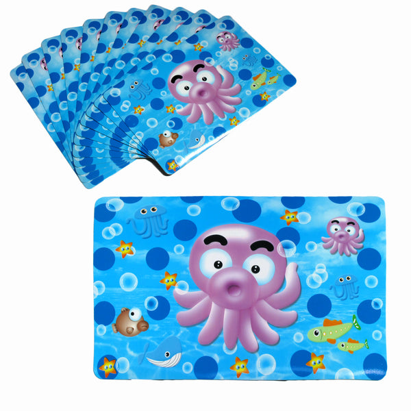 Set of 12 PVC Easy Care Placemats - Baby Octopus