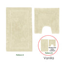 2200GSM 2 Pce Axel 100% Cotton Bath Mat Set Vanilla