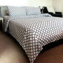 Mia White 100% Cotton Quilt Cover Set Queen