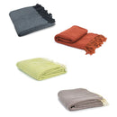 Herringbone Acrylic Throw Heather