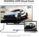 8in1 Hub USB-C To Type-C USB 3.0 4K HDMI RJ45 Ethernet SD TF OTG PD Port Adapter