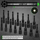 SWANLAKE 39PCS Magnetic Hex Nut Driver Master Kit,1/4" Quick-Change Hex Shank, SAE & Metric Power Nuts Driver Drill Bit Tools Set,Cr-V Steel