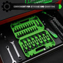 SWANLAKE 39PCS Magnetic Hex Nut Driver Master Kit,1/4" Quick-Change Hex Shank, SAE & Metric Power Nuts Driver Drill Bit Tools Set,Cr-V Steel