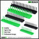 SWANLAKE 6PCS Socket Holder Tray Rack – Metric & SAE, 1/4" 3/8" 1/2" Drive