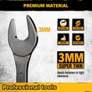 ELEAD 19Pcs 3mm Super Thin Wrench Set SAE Metric Chrome Vanadium Steel Tools