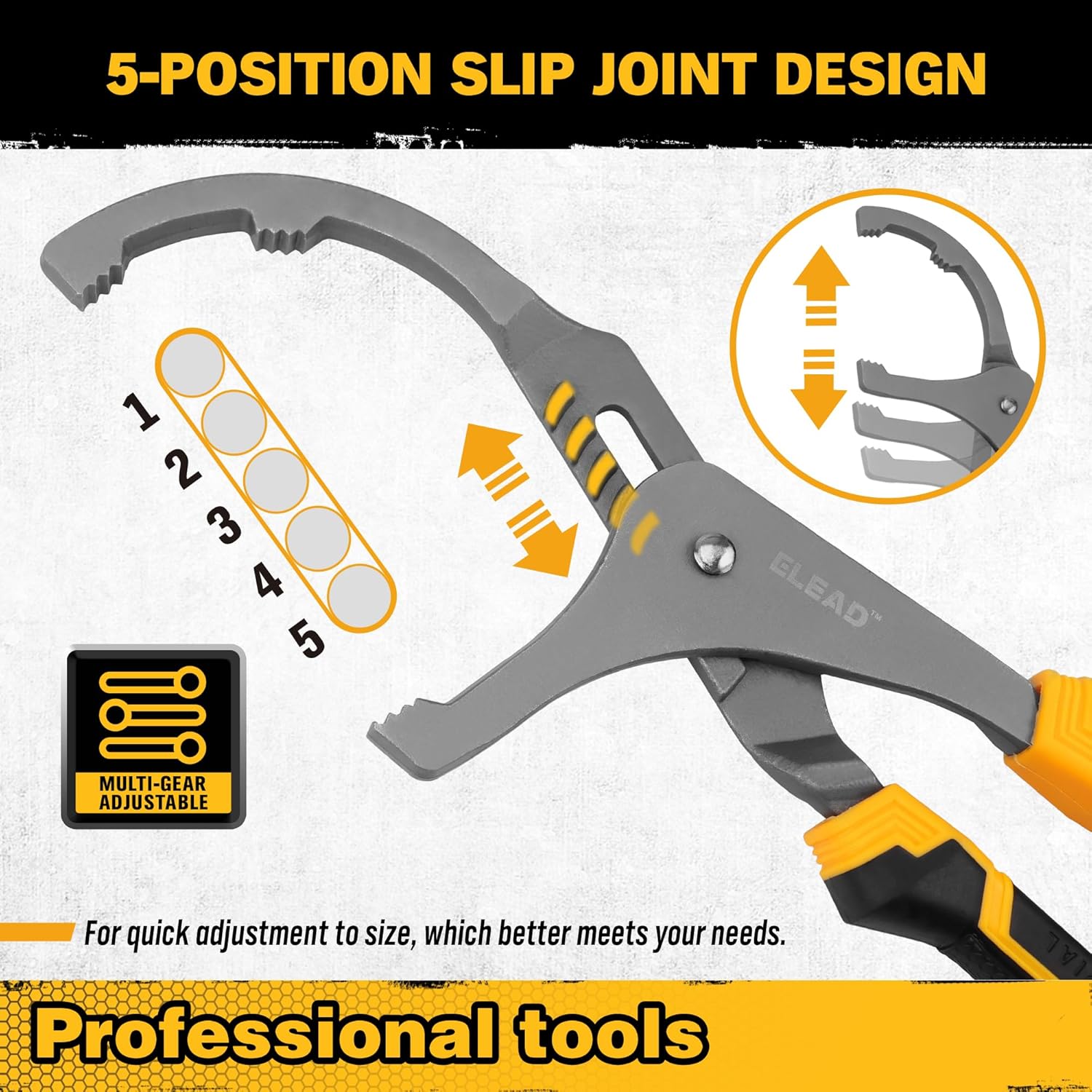 Adjustable Oil Filter Wrench Set - 9" & 12" Pliers for Cars, Trucks, Motorcycles - Durable Carbon Steel, Ergonomic Grip, Easy Access Design