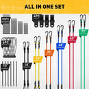 ELEAD 28PCS Bungee Cord Set Carabiner Hooks Assorted Sizes Heavy Duty Tie Down