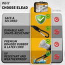 ELEAD 28PCS Bungee Cord Set Carabiner Hooks Assorted Sizes Heavy Duty Tie Down