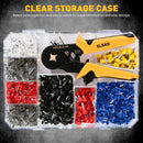 ELEAD 2180PCS Ferrule Crimping Tool Kit Wire Ferrules Ratchet Crimper AWG 23-7