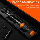 3Pc 1/2" Drive Click Torque Wrench Ratchet Socket  Adaptor Extension WorkShop