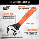 2x Adjustable Wrench Set 6" 10" Wide Jaw Spanner Cr-V Steel Workshop Metric SAE