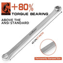 HORUSDY 8Pc Extra Long Aviation Spanner Set Double Ring Wrench 8-24mm 12 Point