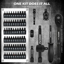 Mechanics Tool SAE/Metric 1/4" & 3/8" Drive Socket Adapters Combination Wrench
