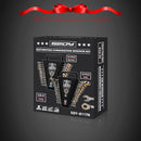 SEDY 24PCS Ratcheting Wrench Set Metric SAE CR-V Steel 72T With Magnetic Holder