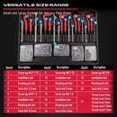 SEDY 320Pcs Helicoil Thread Repair Kit SAE Metric HSS Drill Bits Thread Restorer