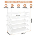 SEDY 5-Tier Shoe Rack Storage Organizer Shelf for 20–25 Pairs Bedroom Garage