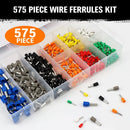 HORUSDY 575PCS Wire Crimp Connector Kit Pin End Bootlace Ferrule Terminals