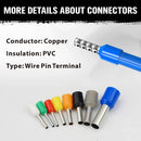 HORUSDY 575PCS Wire Crimp Connector Kit Pin End Bootlace Ferrule Terminals