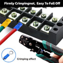 HORUSDY 308PCS Crimp Terminals Kit Ring Spade Butt Connector Set for Wiring