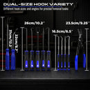 SEDY 18Pcs Auto Trim Removal Tool Kit Pick and Hook Set LED Magnetic Pickup
