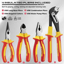 SEDY 18Pcs 1000V Insulated Electrician Tool Set Magnetic Screwdriver Pliers Kit