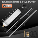 HORUSDY 200CC Manual Fluid Extractor Pump Oil Transfer Syringe Tool Automotive