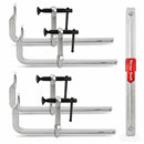 4Pcs 12" Heavy Duty F Clamp 450lbs Capacity Woodworking Drop-Forged Steel Frame
