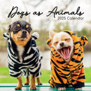 Dogs as Animals - 2025 Square Wall Calendar Pets Animals 16 Months Planner Gift