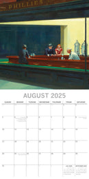 Edward Hopper - 2025 Square Wall Calendar Arts 16 Months Premium Planner Gift