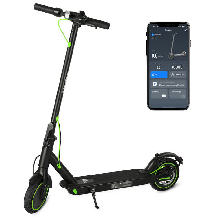 BUNA Classic Electric Scooter for Adults, 350W Motor, 25KM/H, 25 KM Range, 8.5" Pneumatic Tires