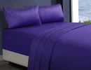 1000tc egyptian cotton 1 fitted sheet and 2 pillowcases mega queen violet