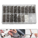 1000pcs Repair Screws & Screwdriver Kit for Eyeglasses and Watches