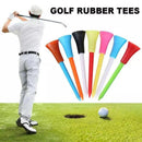 100Pack 83mm Multi-Color Golf Tees with Rubber Cushion