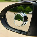 360 Degree Adjustable Blind Spot Mirror Pair Wide Angle Rearview Add-on 2PCS